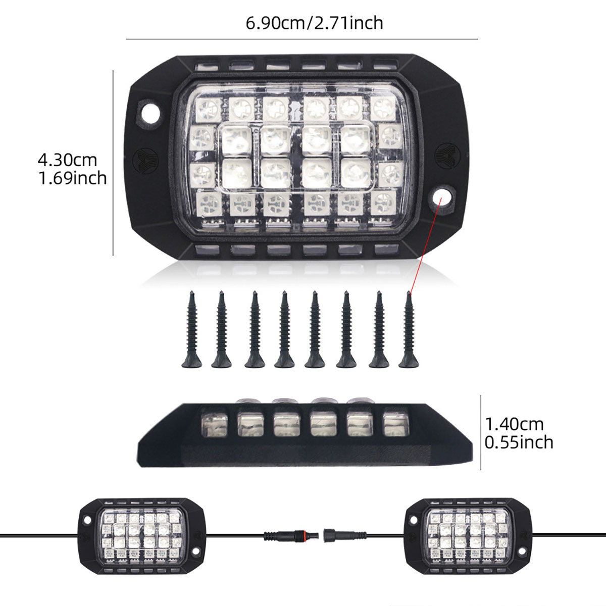 Car RGB LED Chassis Light Stri - Rgb Underglow Strip recensione e prezzo