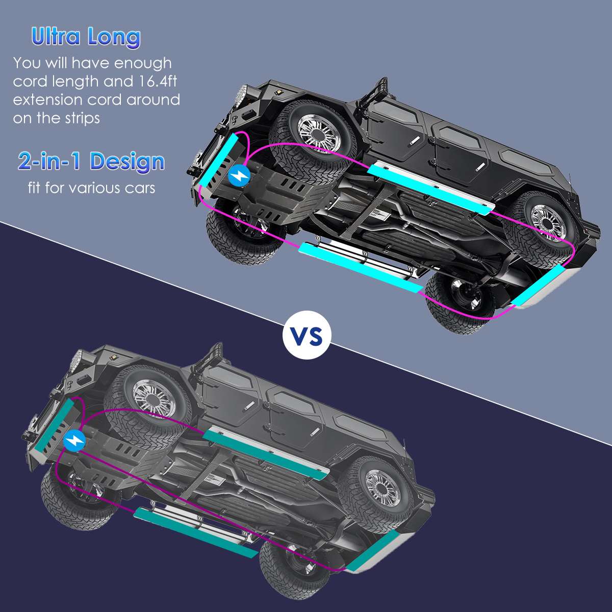 Wireless LED Car Flexible Unde - Rgb Underglow Strip recensione e prezzo