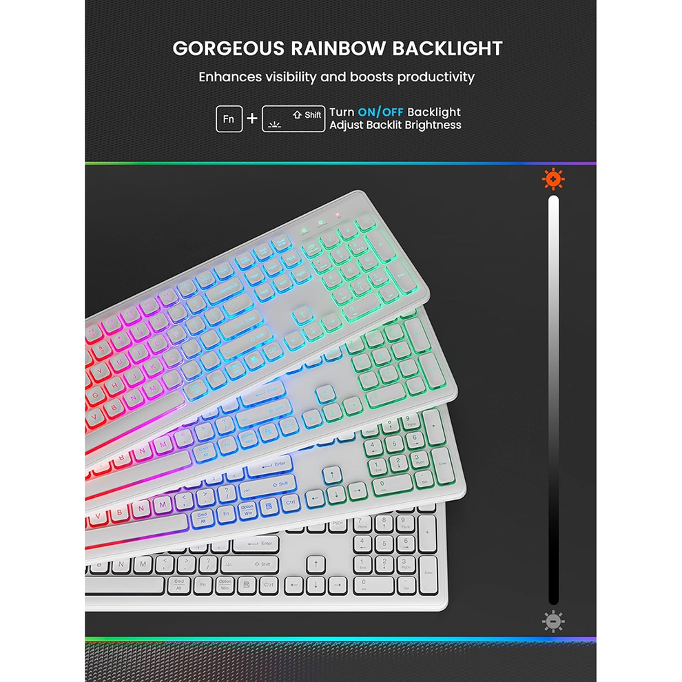 Backlit Wireless Keyboard and  - Gaming Keyboard Ergonomic recensione e prezzo