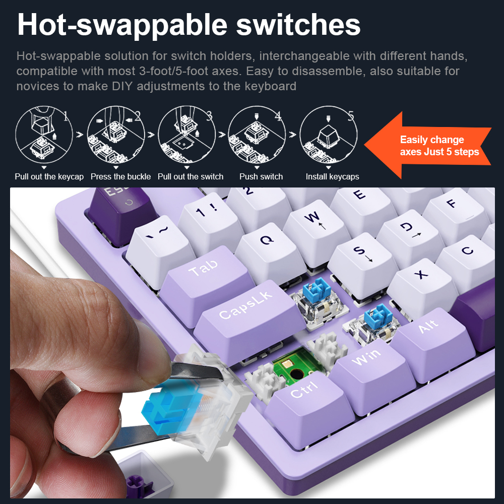 E-YOOSO Z94 USB Mechanical Gam - Gaming Keyboard Bundle recensione e prezzo